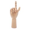 Wooden Hand Model Flexible Fingers Posable Durable Wood Widely Used Wooden Mannequin Hand for Sketching Display