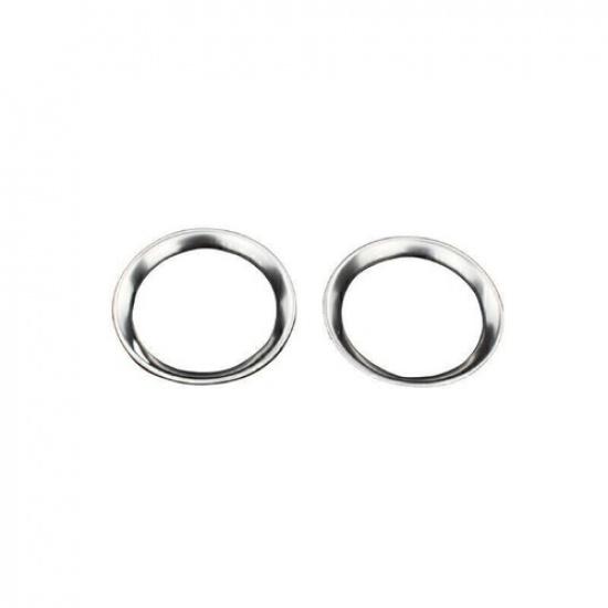 For Mazda CX-5 2017-2024 Silver Titanium A Pillar Speaker Sound Cover Trim 2PCS