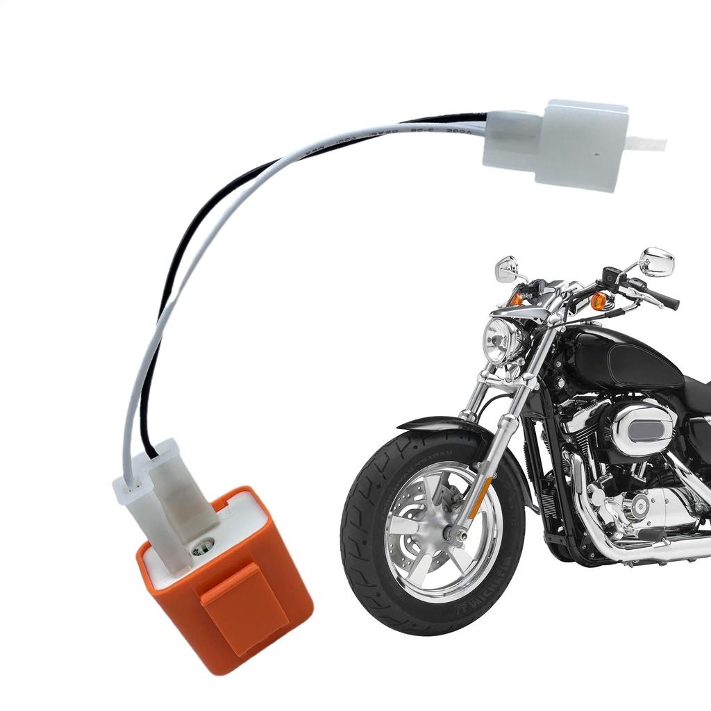 Motorcycle Relay Adapter Cable 2 Pin 12V LED Flasher Relay Adjustable Frequency Of Turn Signals Turn Light Adapter Connector
