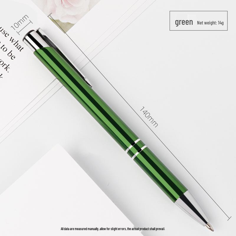 Customized Metal Click Ballpoint Pen with Logo - Oil-Based Ink, Press-Action Design for Promotional Use