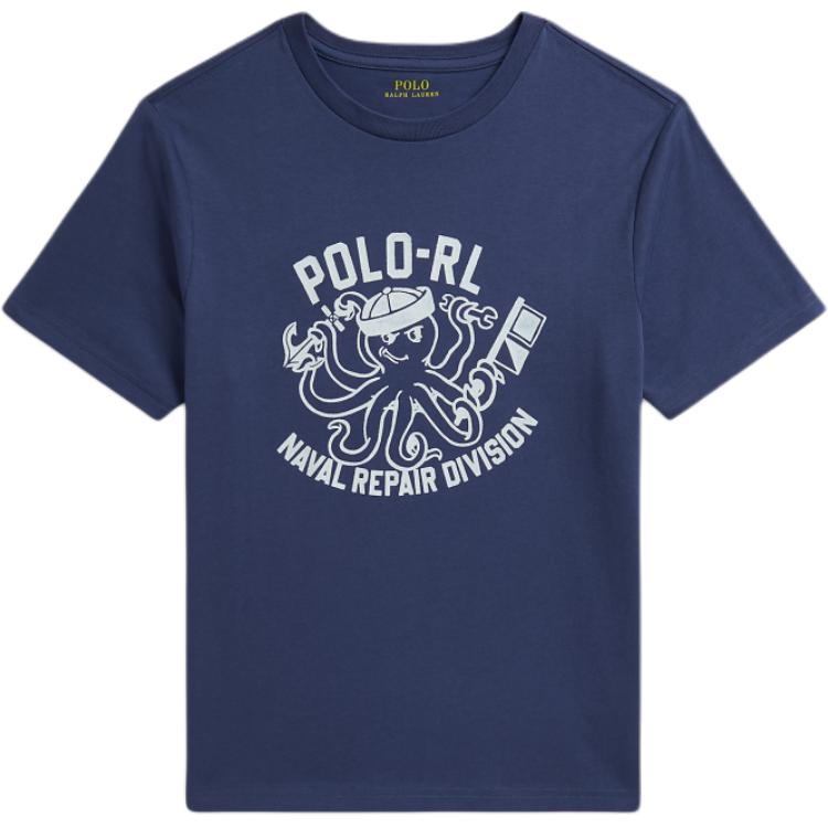 

Polo Ralph Lauren Хлопковая вязаная футболка с узором Классическая версия Детские топы CWPOTSHY8021272-410 S