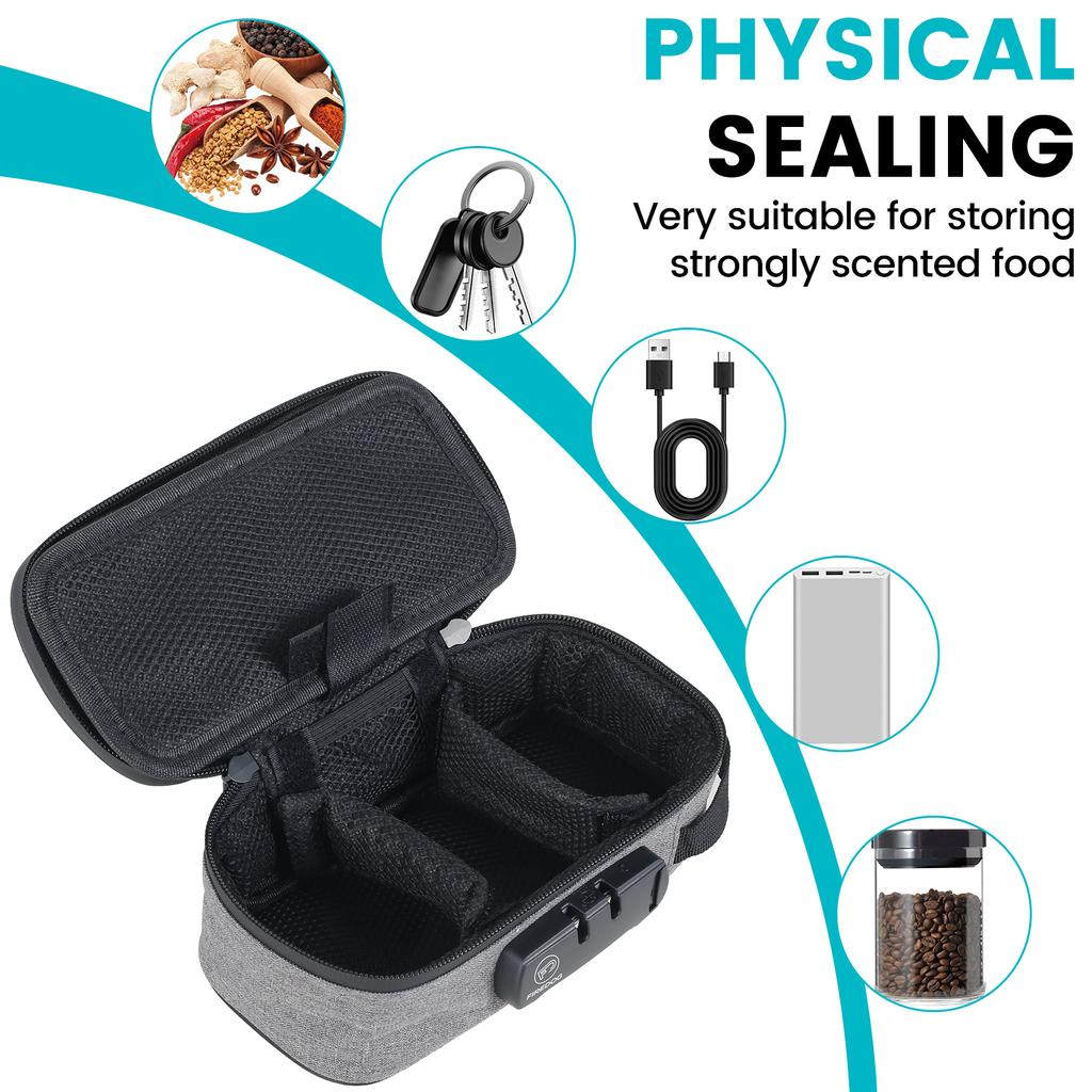 Fresh Keeping Smell Proof Bag Safe Odor Proof Case Containers Sturdy Smell Proof Bag with Lock Sidekick Smell Proof Case