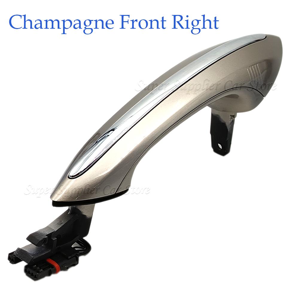 For BMW F01 F03 F04 F07 F10 F06 F11 Front / Rear Left / Right Pearl White Door Handle Keyless Go 51217231932 51217231933