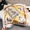 Fashion Square Fashion Foreign Style Small Silk Scarf Women'S Headband Decorative Scarf Dual-Purpose Small Square Scarf New Scarf