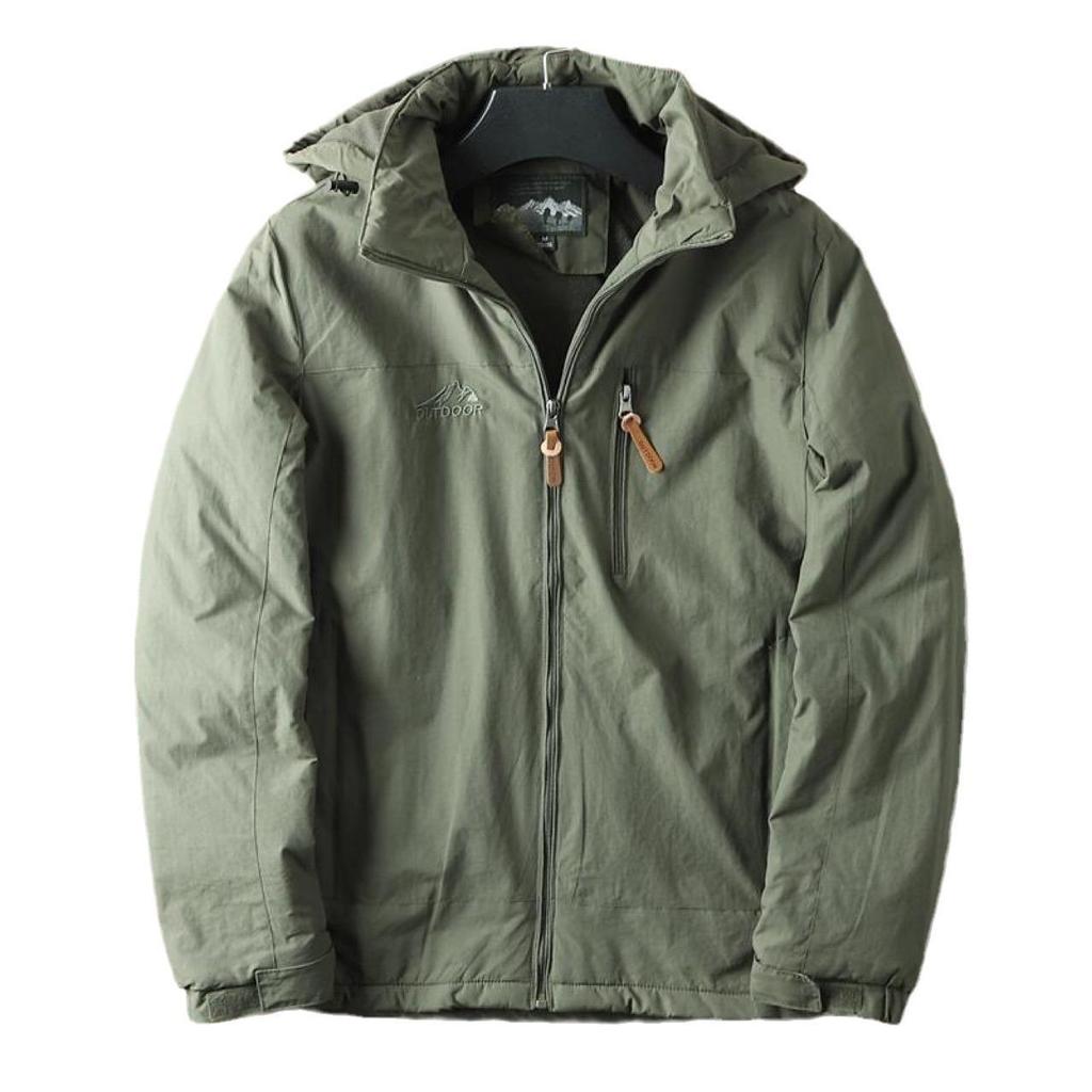Men's Outdoor Fleece-Lined Windproof Waterproof Jacket