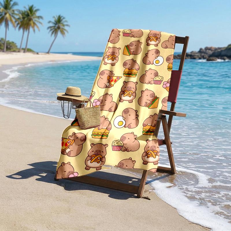 Kapibara Fashion Beach Towel: Ideal for Summer Adventures Soft, absorbent and quick drying suitable for swimming and bathing