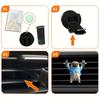 Cute cartoon weightlifting puppy car aromatherapy acrylic 2D air conditioning vent clip ocean flavor solid car interior diffuser