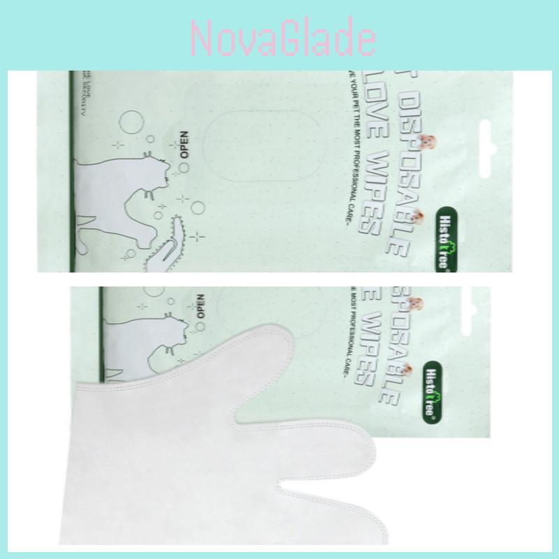 Tierpflegehandschuh Einweg-Feuchttücher für Hunde und Katzen 6er-Pack