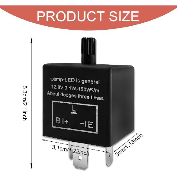 CF-13 LED Flasher Relay, Led Relay, CF13 EP34 3 P Adjustable Turn Signal Relays, Car Accessories Electronic Flashers for Fixing Car Turn Signal Hyper