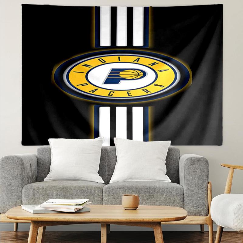 Pacers Basketball Team Quick-Dry Tapestry Hanging for Bedroom,Livingroom, Playroom,Decor Art Room Wall Tapestry Holiday and Birthday Gifts