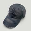Frühling und Sommer Retro Loch Wind Buchstaben Stickerei Baseballkappe Herren und Damen Sonnenschutz Retro Persönlichkeit Modekappe