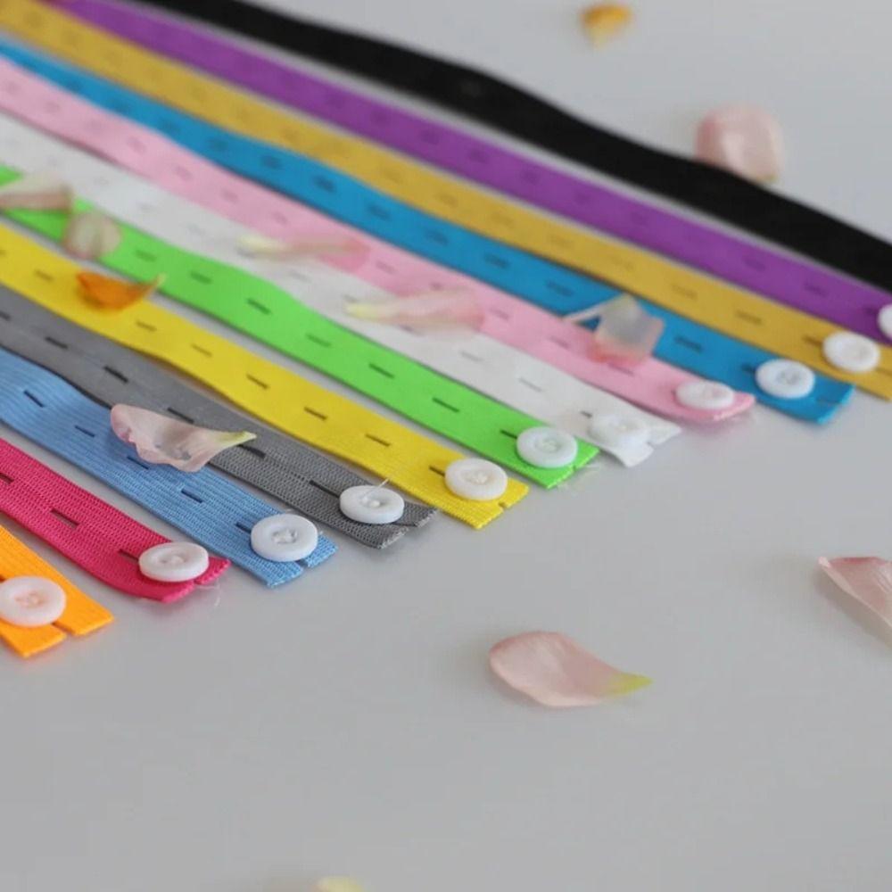 10pcs Flat Binding Strap Nylon Folding Clothes Band Storage Elastic Band  Curtains Storage