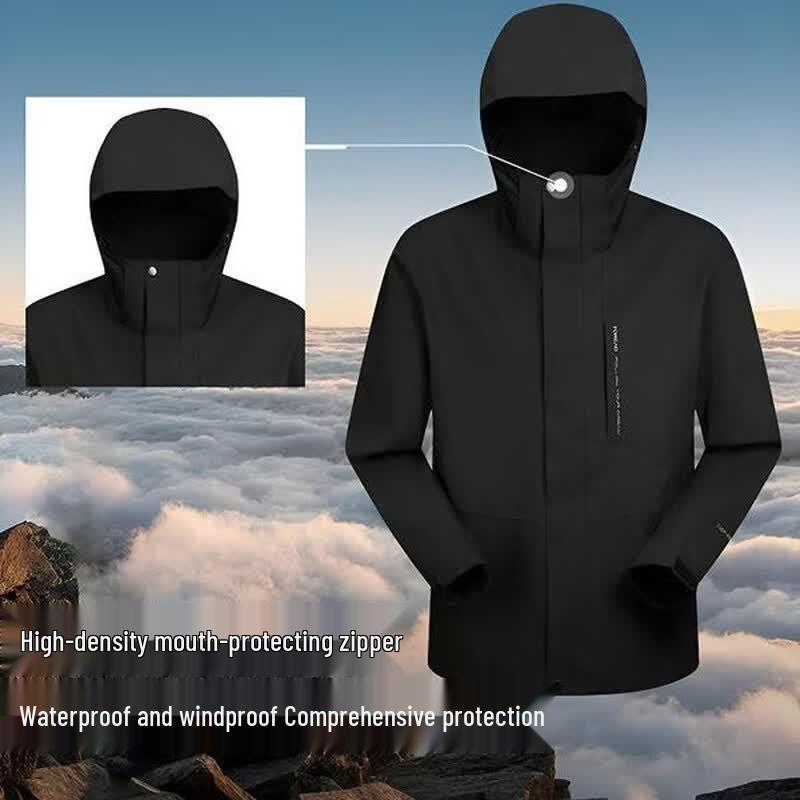 TOREAD Men s 3-in-1 Outdoor Waterproof Fleece Jacket XXL
