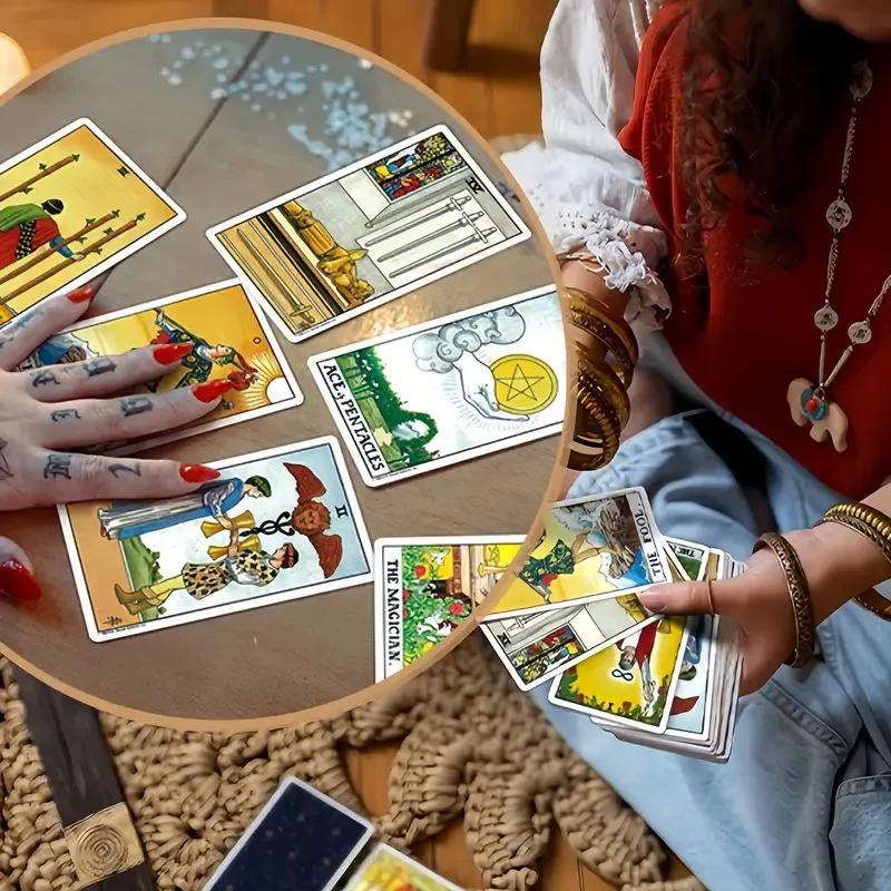 78 Card Classic Tarot Card Set Playing Cards Party Board Game Fate Card Fortune Telling Game Ideal For Beginners