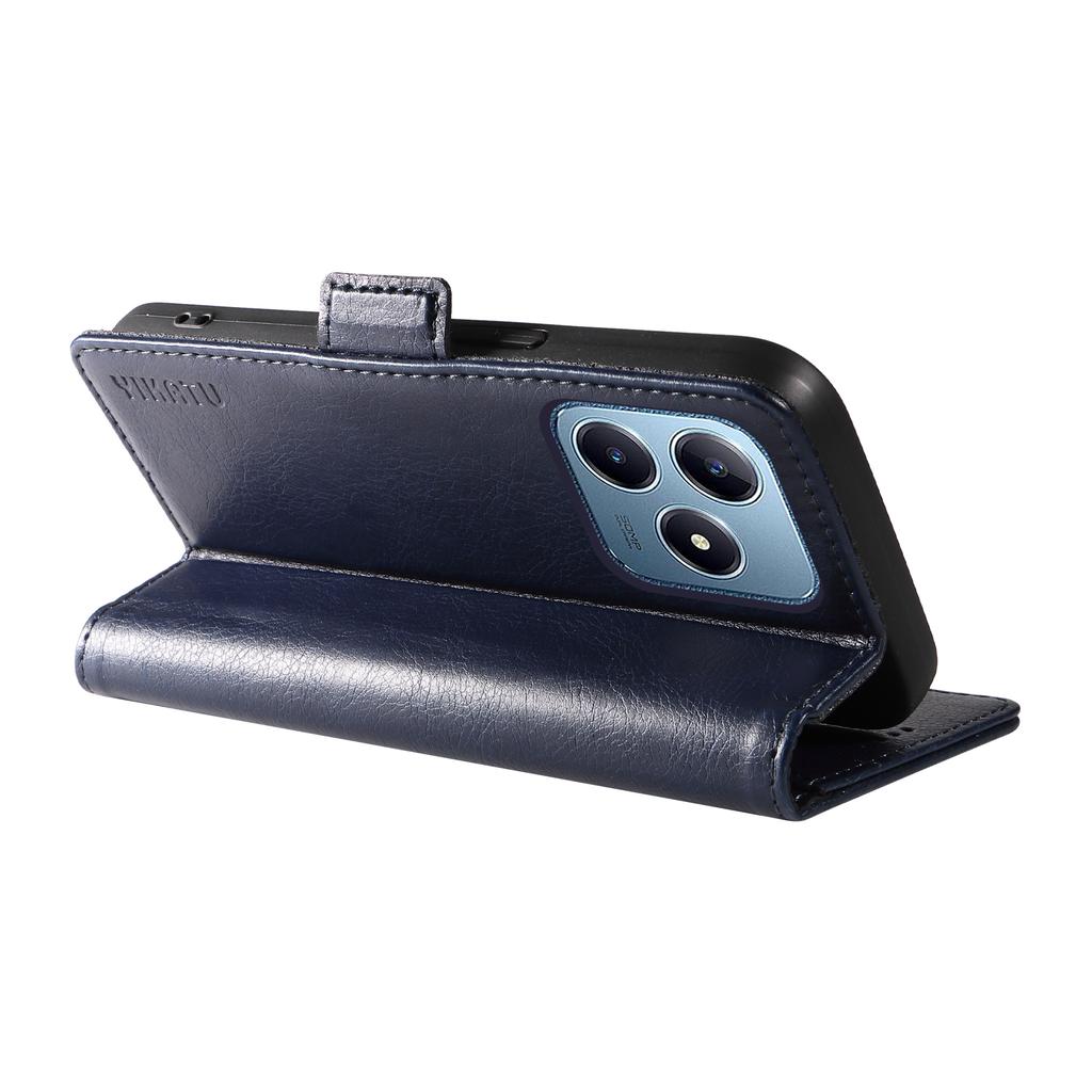 YIKATU YK-007 Dla Realme Note 60x 4G/C63 4G/C61 4G Etui Portfelowe Skórzane Etui na Telefon z Teksturą Liczi