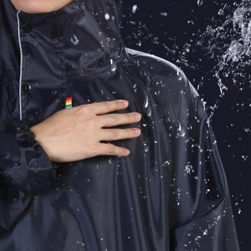 Reflective Safety Enhanced Waterproof Raincoat For Motorcycle Riding Full Coverage Breathable Fabric For Night Use