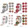 500PCS Waterproof Christmas Gift Tags 1.5x1.5in Self Adhesive Gift Tags for Wrapping Paper Festival Birthday Holiday Decor
