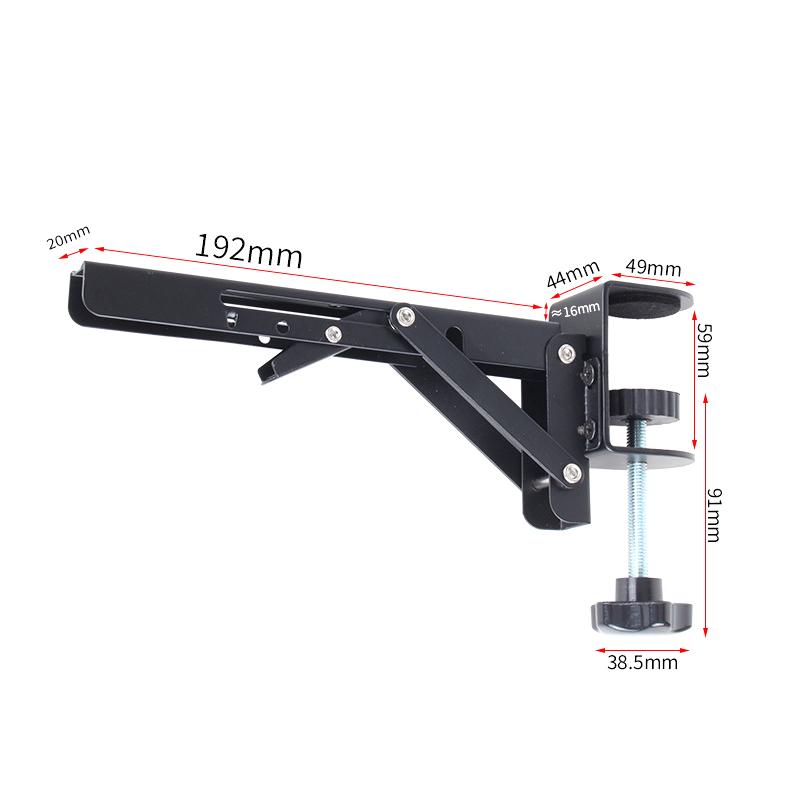 

Складной кронштейн для рабочего стола в форме буквы L, прочный, без перфорации, экономящий место, настольный удлинитель, крепежные принадлежности