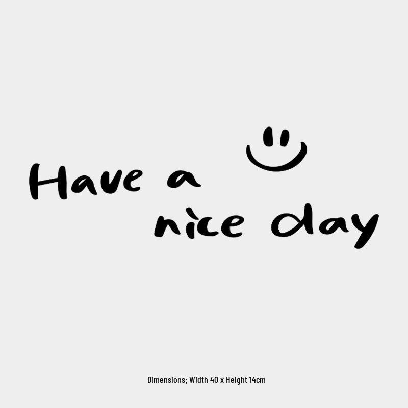 Happy Day Personalized Reflective Car Stickers for Rear Windshield or Doors