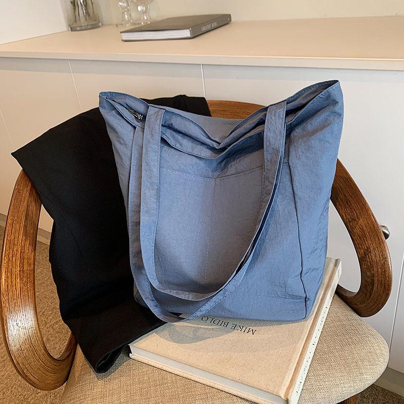 Casual Tote Bag New One-shoulder Crossbody Handbag for Women with Large Capacity Literary and Artistic Students Simple Personality and Beautiful Bag