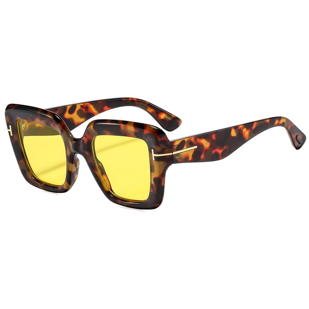 1pc Brand Designer Square Sunglasses Women Men Vintage High Quality Shades Sun Glasses Fashion Big Frame Eyeglasses UV400 Oculos