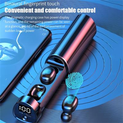 Nieuwe Digitale Touch Draadloze 5.0 Dual Ear Bluetooth Headset TWS met Vermogensweergave