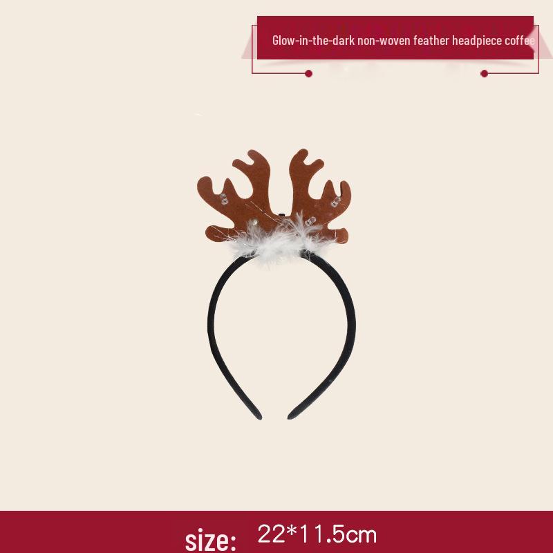 Santa and Antler Flip-Up Christmas Headband