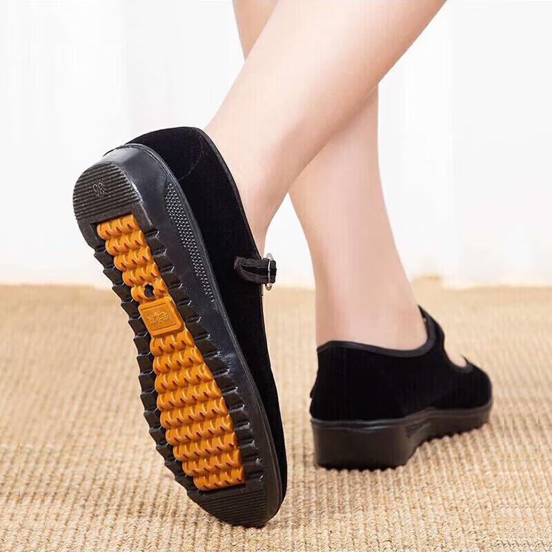 VVC Women's Comfortable Flat Old Beijing Cloth Shoes