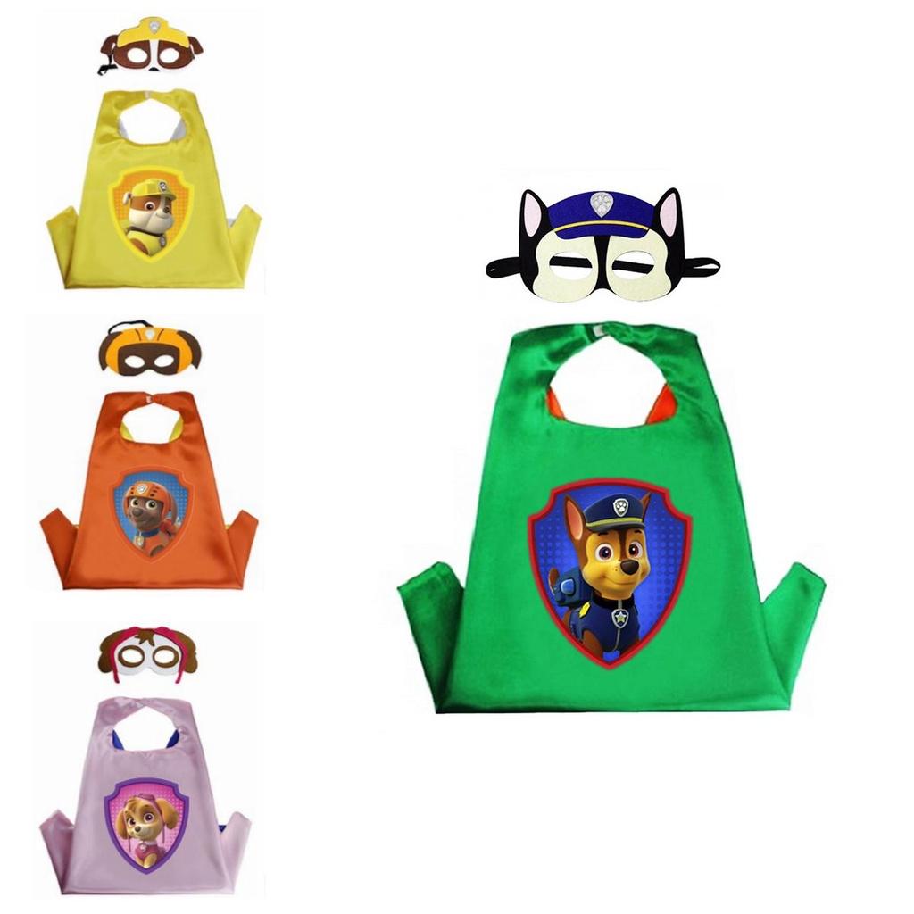 Poutavý kostým pláště a masky Tlapkové patroly pro cosplay na dětské maškarní večírky