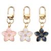 Cute Colourful Pearlescent Five-petalled Cherry Blossom Keyring Bag Charm