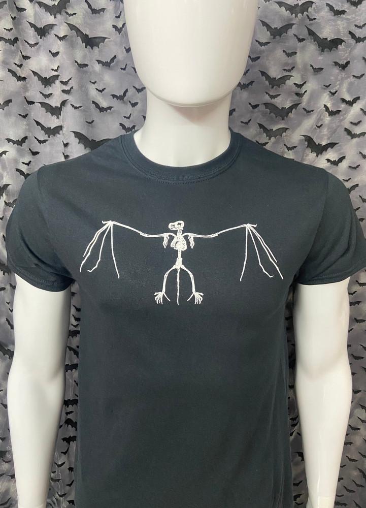 Bat Skeleton Tshirt  Gothic Deathrock Goth Unisex Tee Unisex T-Shirt XL