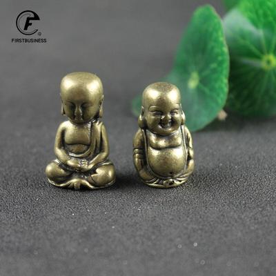 Retro Brass Big Belly Maitreya Tathagata Buddha Statue Hollow Desktop Miniatures Figurines Ornament Decoration Craft Accessories