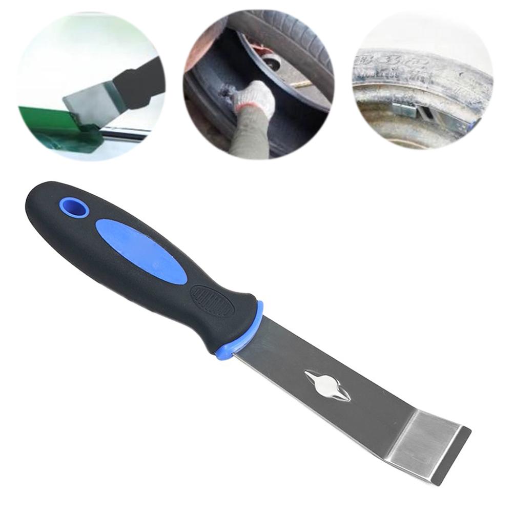 1x Tire Repair Tool Scraper Plastic Handle Curved Blade For Balancing Block Removal Tire Deposit Cleaning China Mainland