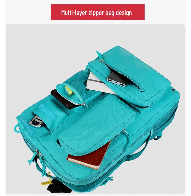 Unisex Air Cushion Multi-Pocket Large Capacity Sports Backpack for Students