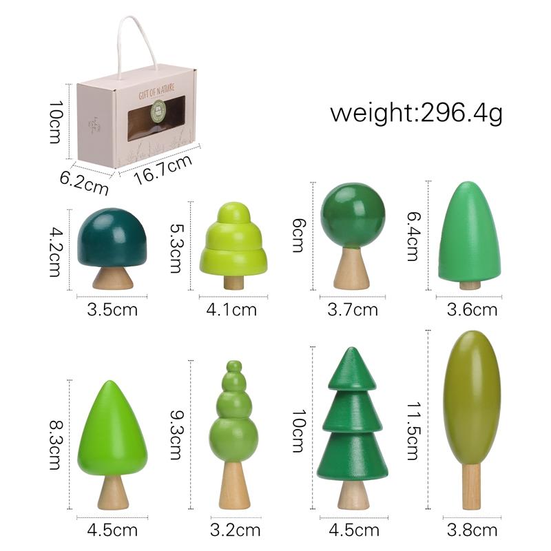 Wooden Simulated Farm Setting Scene Toys  Baby Thread Toy Shape Pairs Multiple And Functional Toys Nursery Decoration Baby Gift
