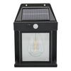 Lampada da parete a filamento di tungsteno solare, lampada da cortile, lampada da notte a LED impermeabile per esterni, giardino, luce illuminante