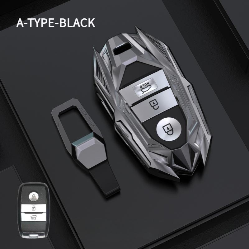2026 Pegatina Caliente para Coche Funda Carcasa Protectora de Metal para Mando a Distancia de Coche Llavero Para KIA Sportage Cerato Optima K2 K3 K4 K5 RIO Picanto Soul Soren