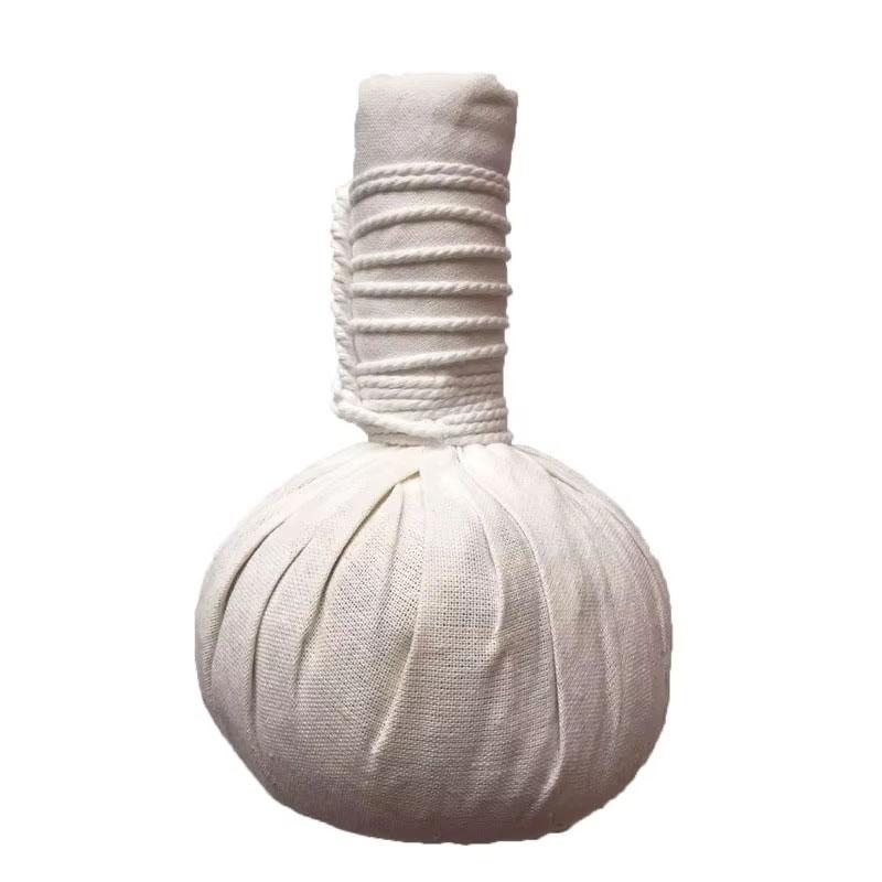 A Pair of 200g Thai SPA Hot Compress Packs - Home Herbal Massage Balls for Face & Body Relaxation & Health Care