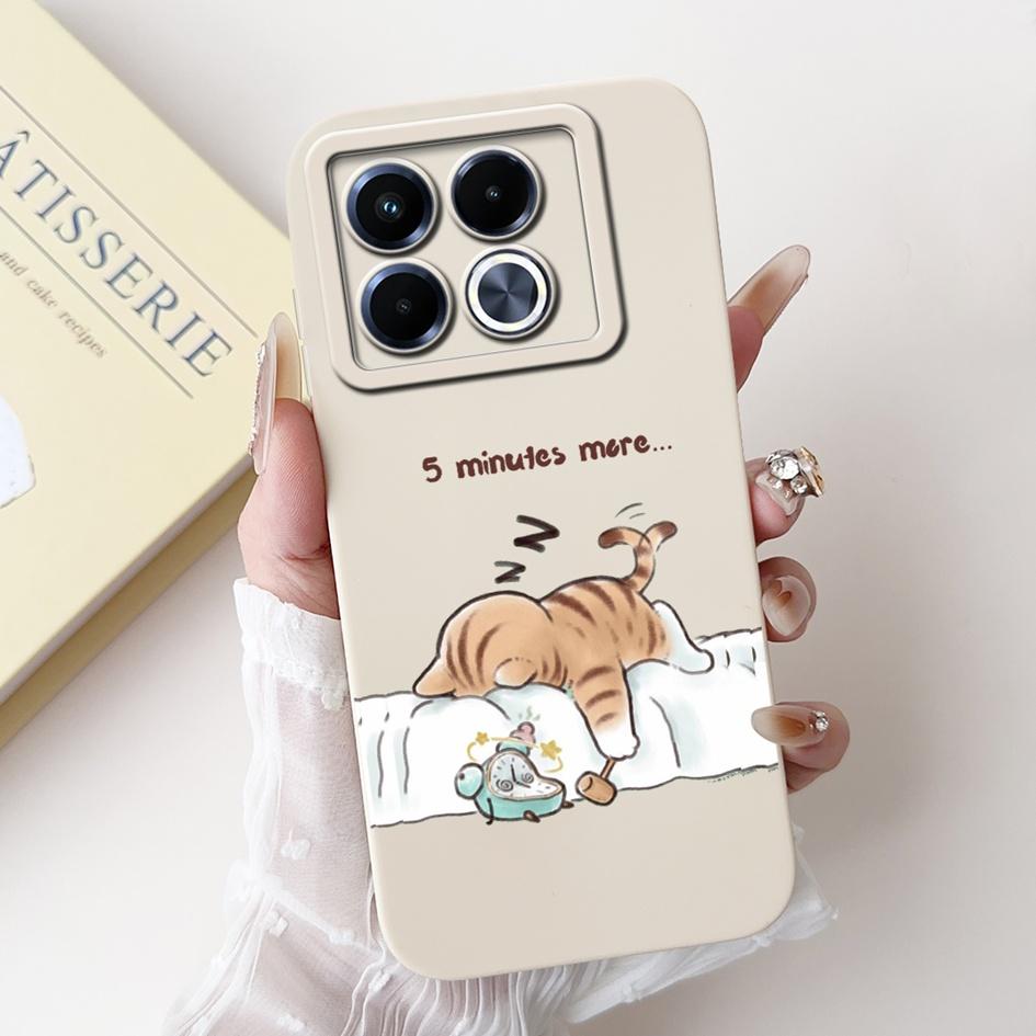For Infinix Note 40 5G Case Cartoon Rabbit Flower Anti Slip Bumper Soft Silicone Cover For Infinix Note40 X6852 X6851 Phone Case