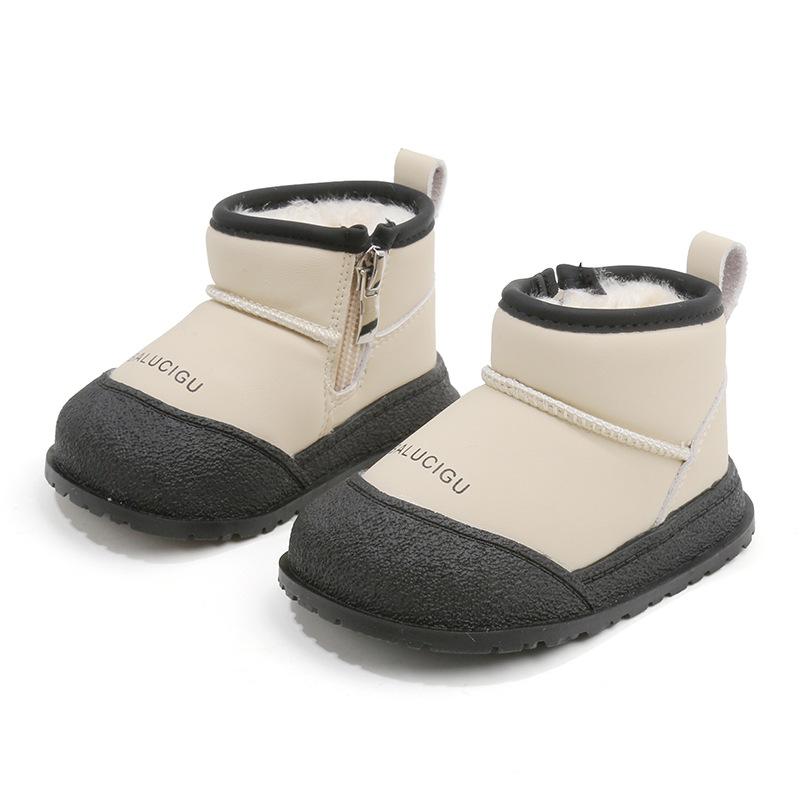 Baby Warm Snow Boots Girls Plus Velvet Cotton Boots Boys Lightweight Toddler Shoes