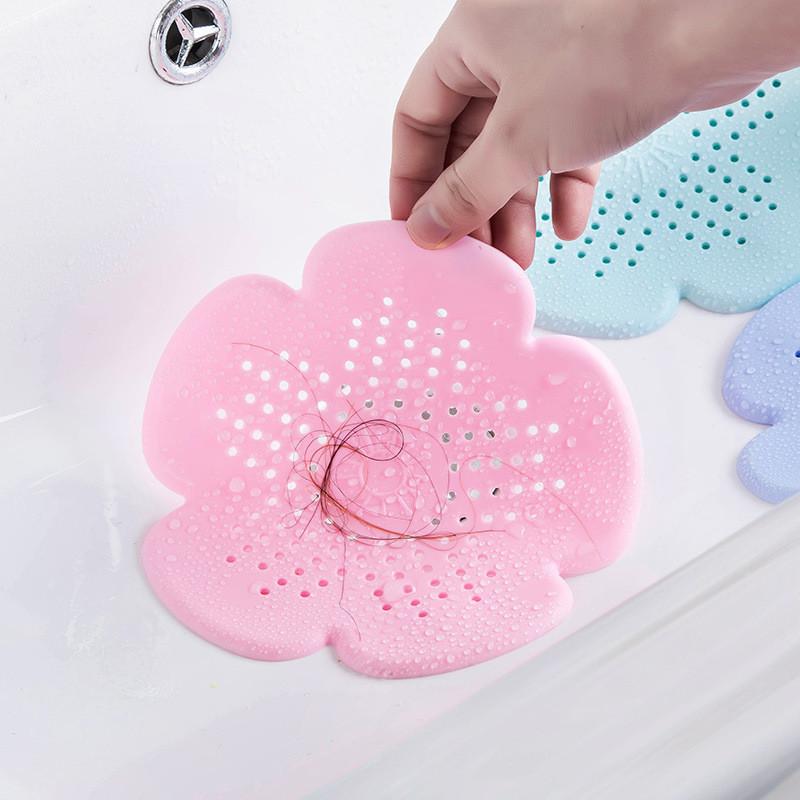Sink Anti-blocking Floor Drain Cover Shower Drain Strainers Bathtub Stopper Silicone Sink Cover Hair Catchers Bathroom Filter