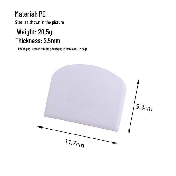 Creative Multi-Functional Kitchen Cake & Flour Scraper: Arched Surface Cutter for Baking