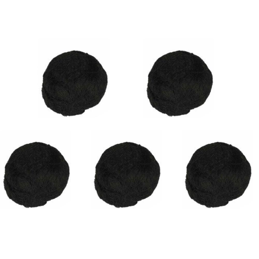 100Pcs Invisible Hair Nets Bun Cover Elastic Edge Mesh Hairnet Stretch Cap Black