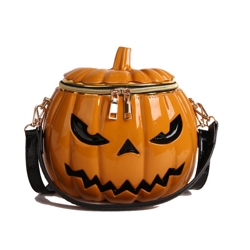 Ins Style New Funny Simulation Pumpkin Bag Female Niche High-Quality Halloween Handbag Shoulder Crossbody Bag