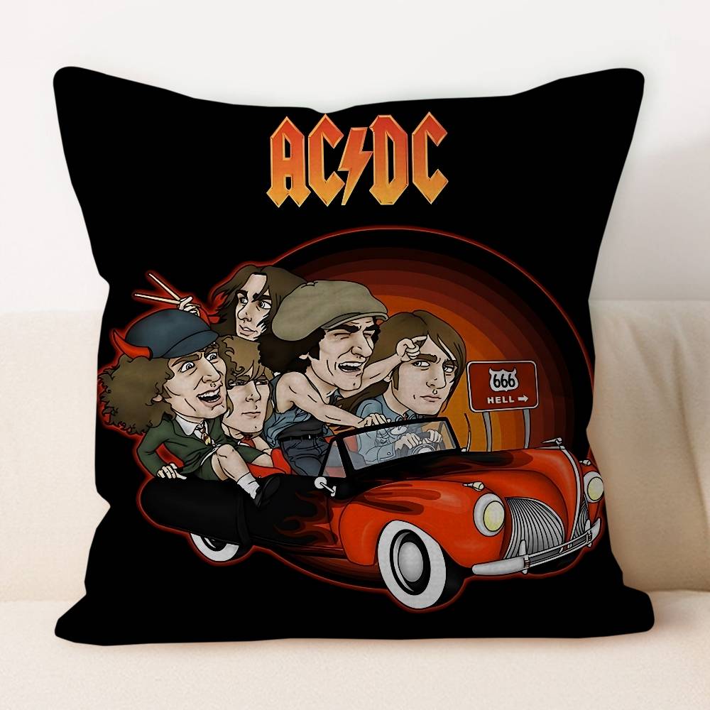 Acdc Band Personligt Kuddöverdrag Barnrum Vild Fest Dekor Kuddfodral Barn Födelsedag Dusch Present