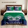 New Zealand Warriors Personalized Custom Name 3‑Piece Bedding Set Soft Duvet Cover Set For Bedroom Home Decor