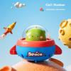 Children's Pressing Flying Saucer Inertia Toy Car Animal Shaped Educational Toy for Infants