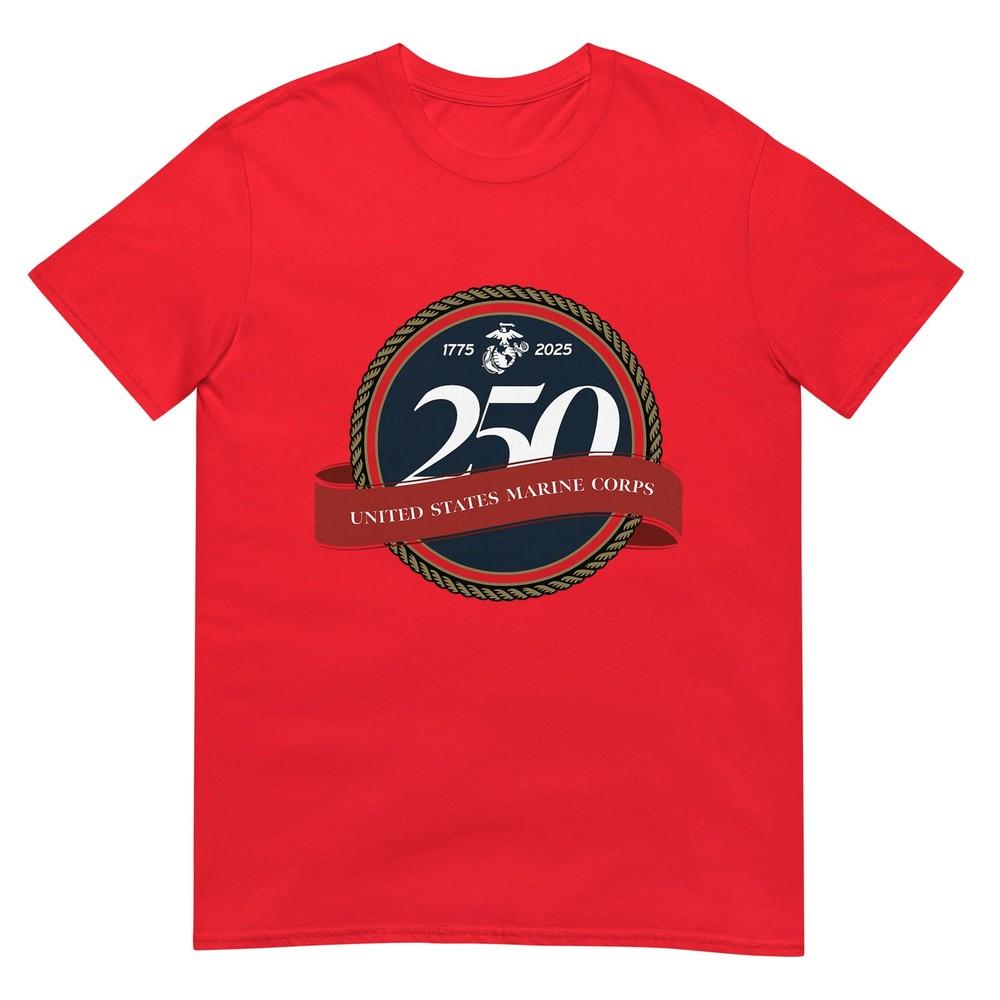 United States Marine Corps 250th Birthday Seal Tshirt S
