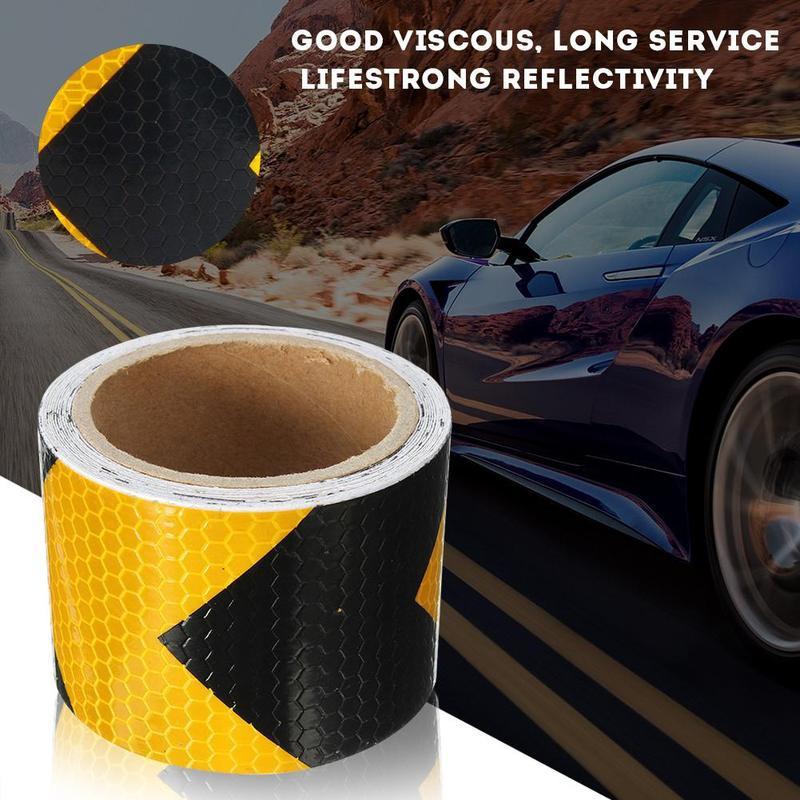 Buy 5cm*3m Crystal Lattice Car Reflective Strips Twocolor Warning Body