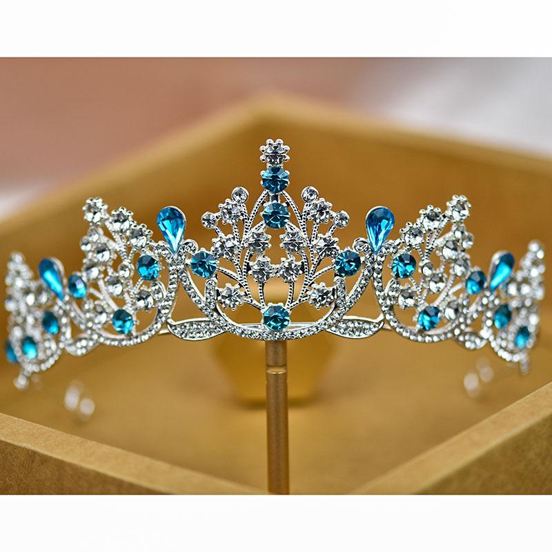Bridal Crown Tiara Colored Diamond Coming of Age Ceremony Princess Bestie Gift Birthday Rhinestone Crown